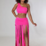Pretty Lil' Fringe Skirt Set