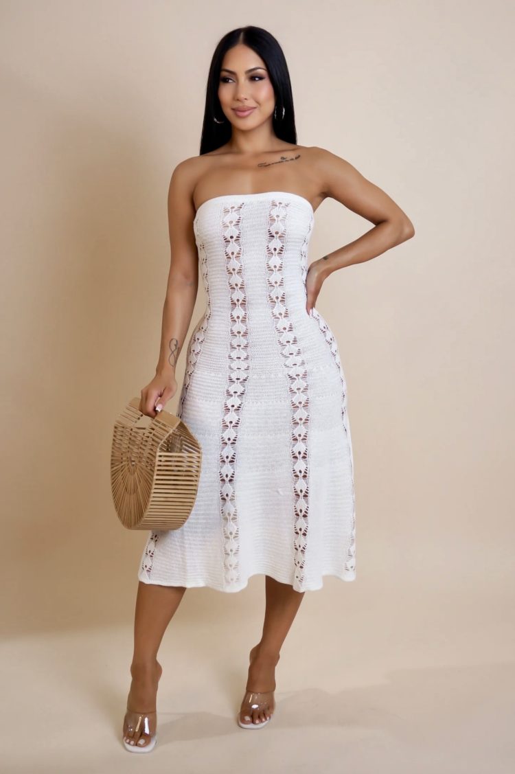 Isla Lace Knit Dress