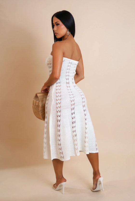 Isla Lace Knit Dress - Image 3