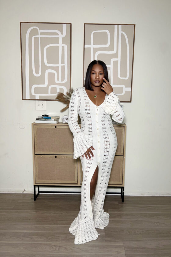 Coastal Crochet Gown