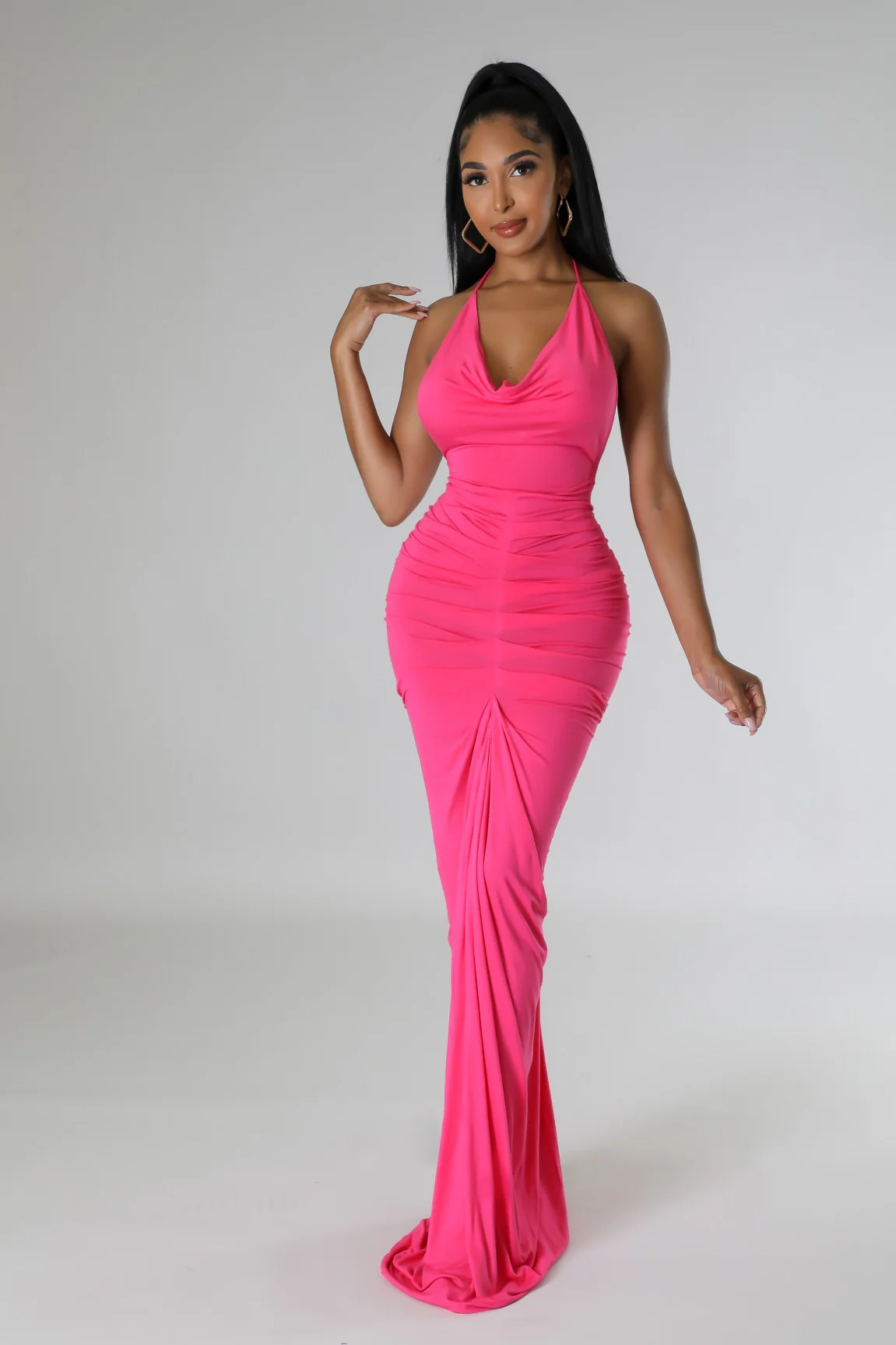 Pink Desire Halter Gown - Image 4