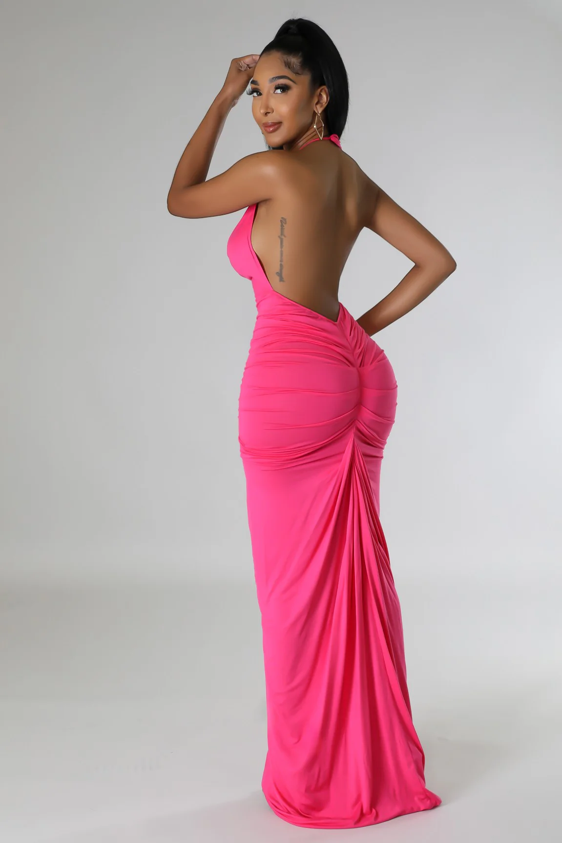 Pink Desire Halter Gown - Image 3