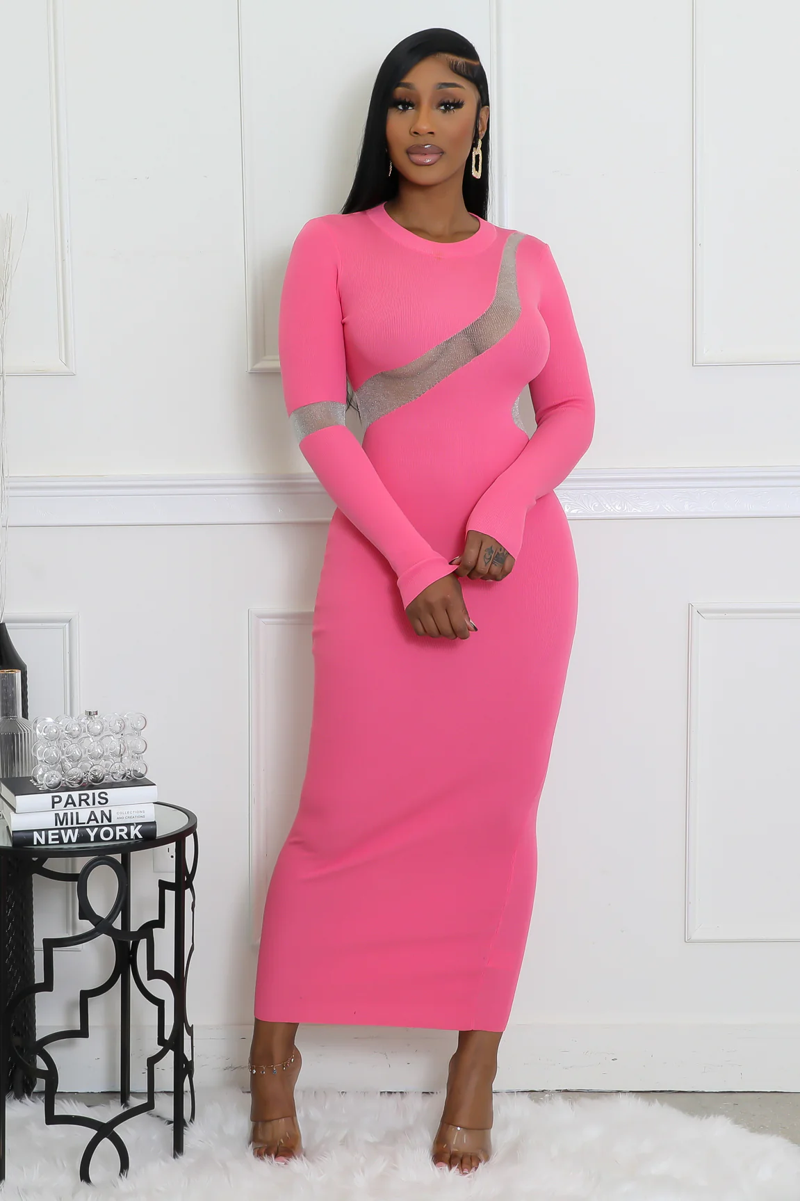 Bubblegum Midi Dress - Image 3