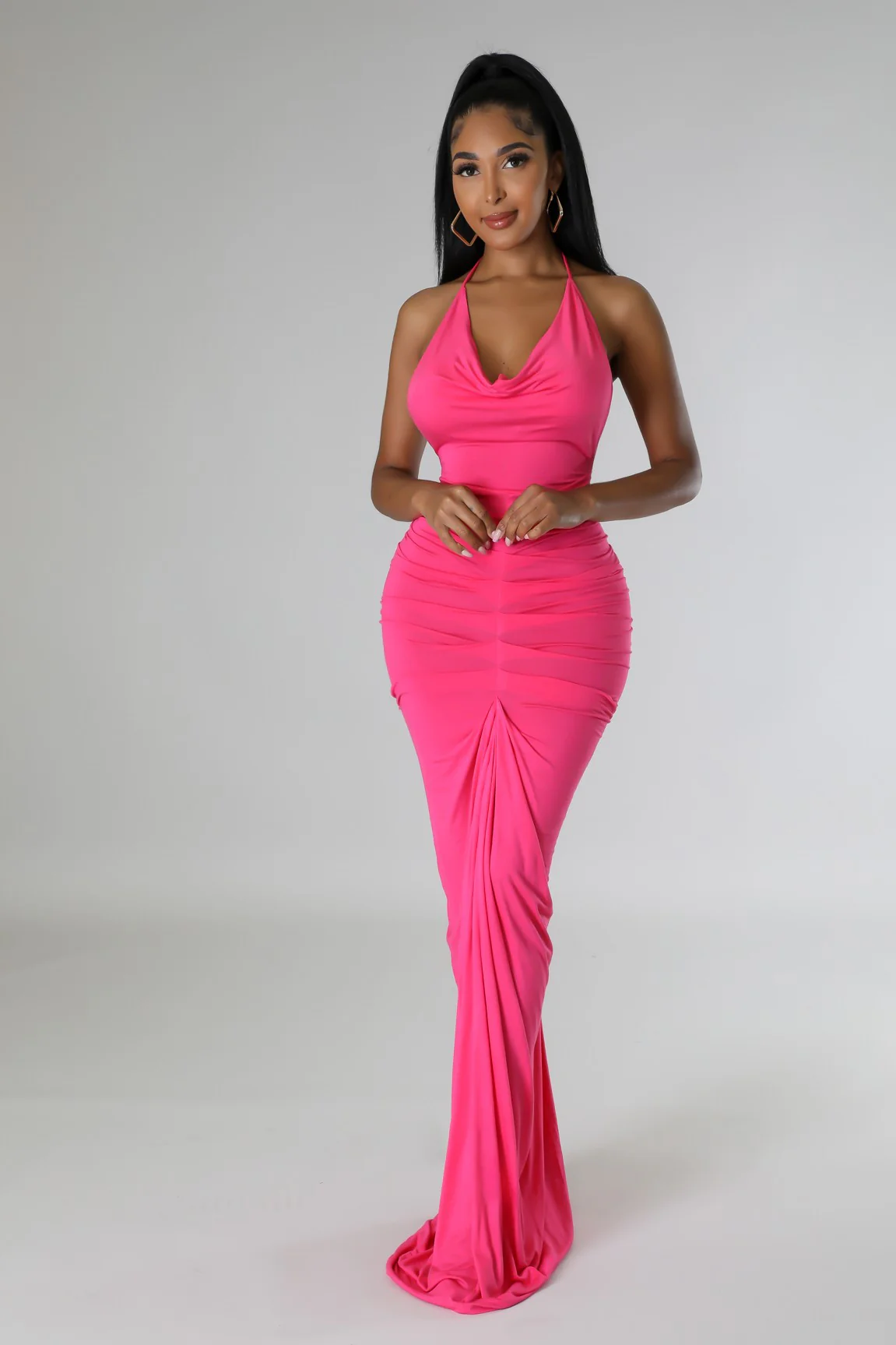 Pink Desire Halter Gown